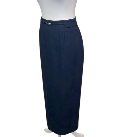 Liz Claiborne Maxi Skirt Navy - Picture 3 of 6